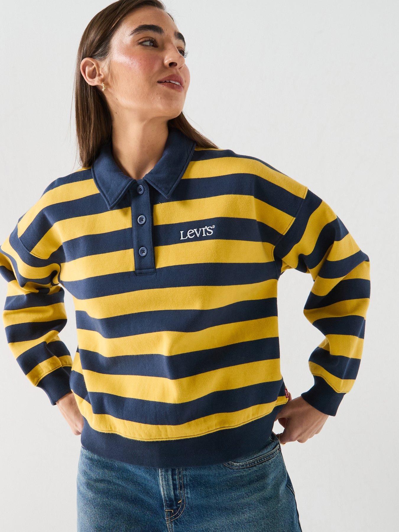 Levi's Vintage Rugby Fleece - Spicy Mustard - Yellow/Blue