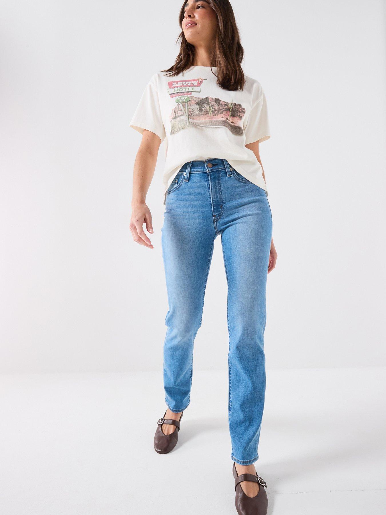 Levi's 722 High Rise Slim - Blue