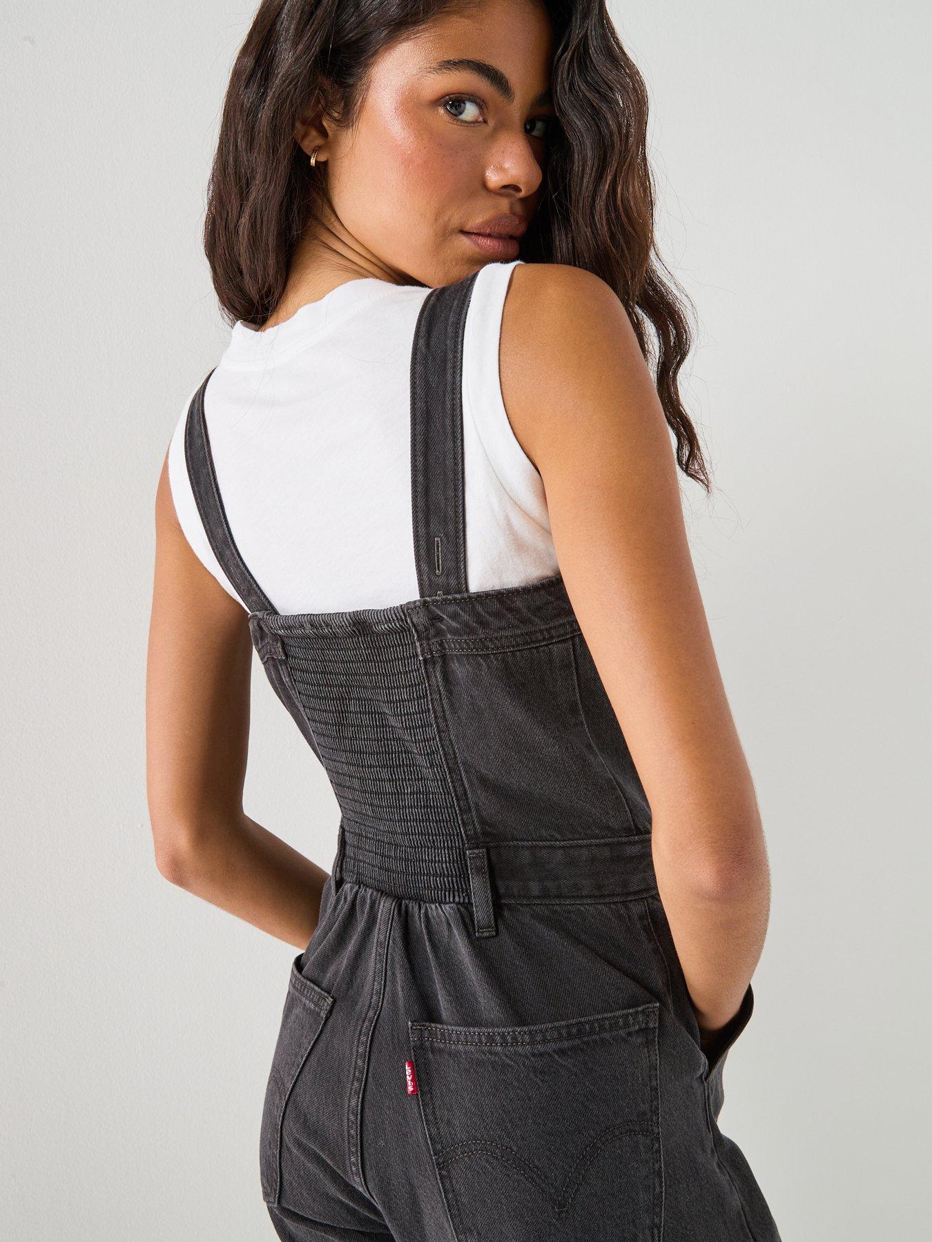 Image 4 of 6 of Levi's Audra Seamed Jumpsuit - Grey