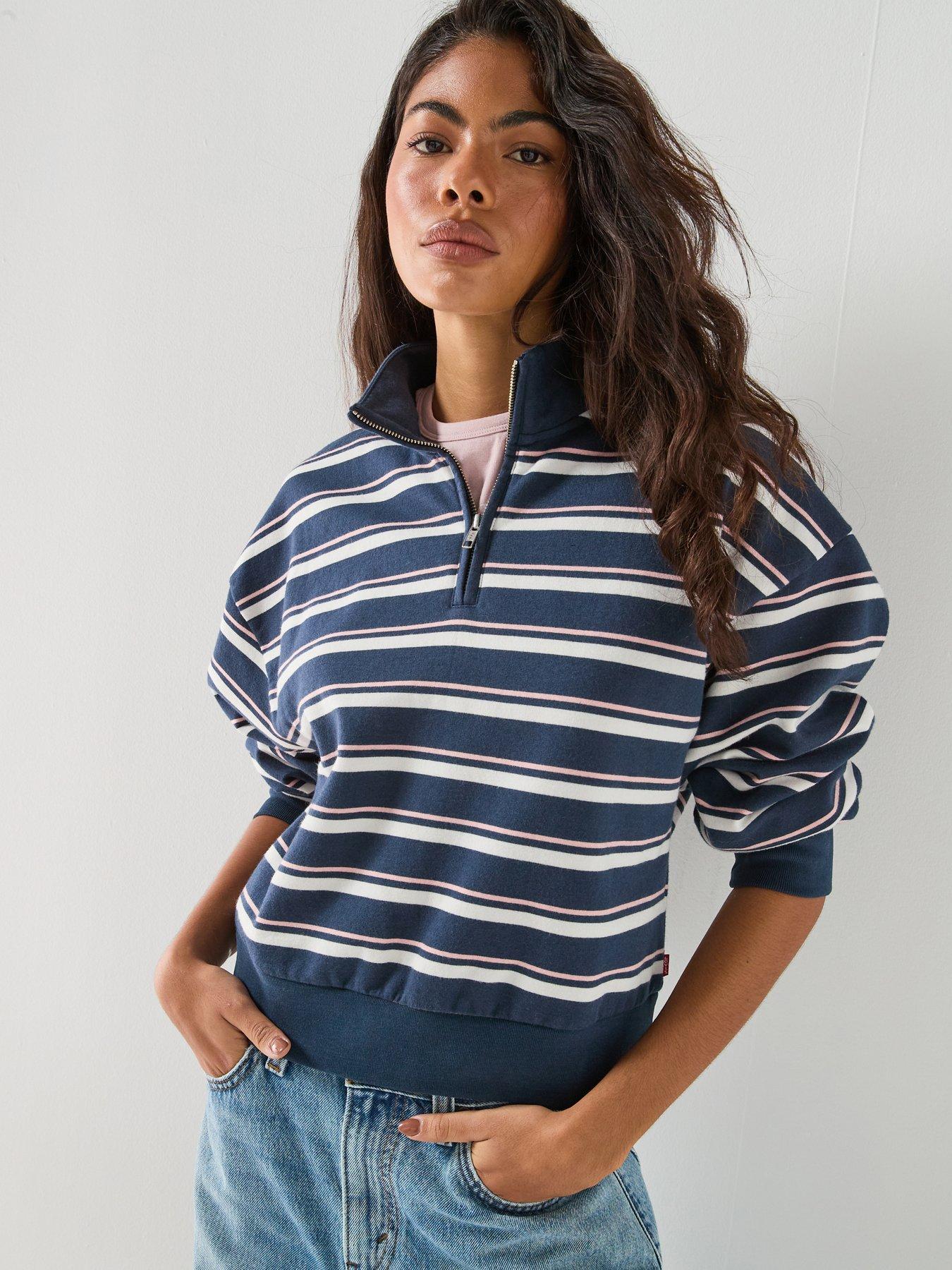 Levi's Everyday Quarter Zip Sweatshirt - Navy