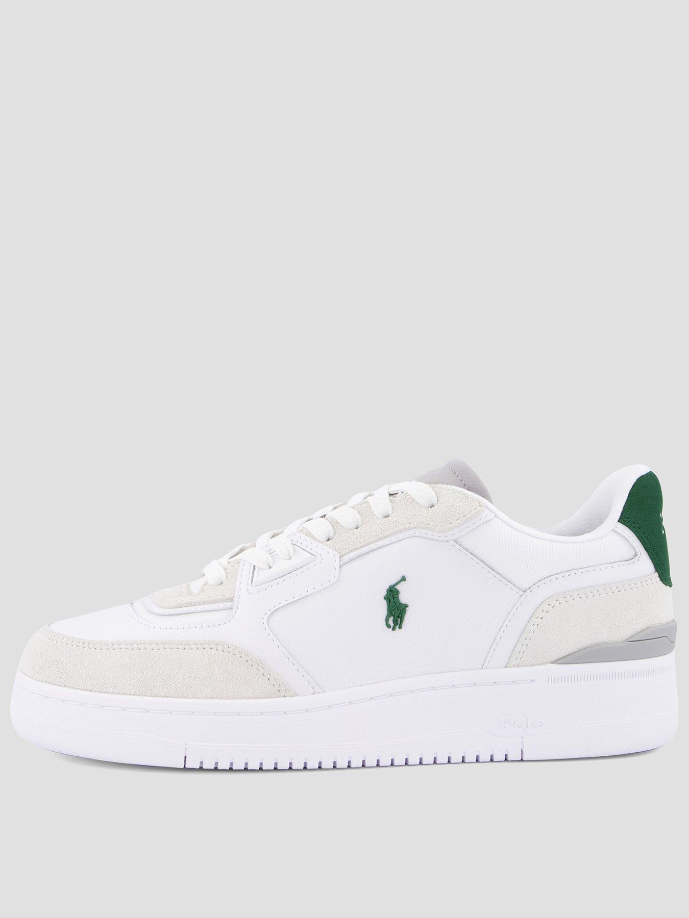 Image 1 of 7 of Polo Ralph Lauren Masters Court Leather Trainers - White