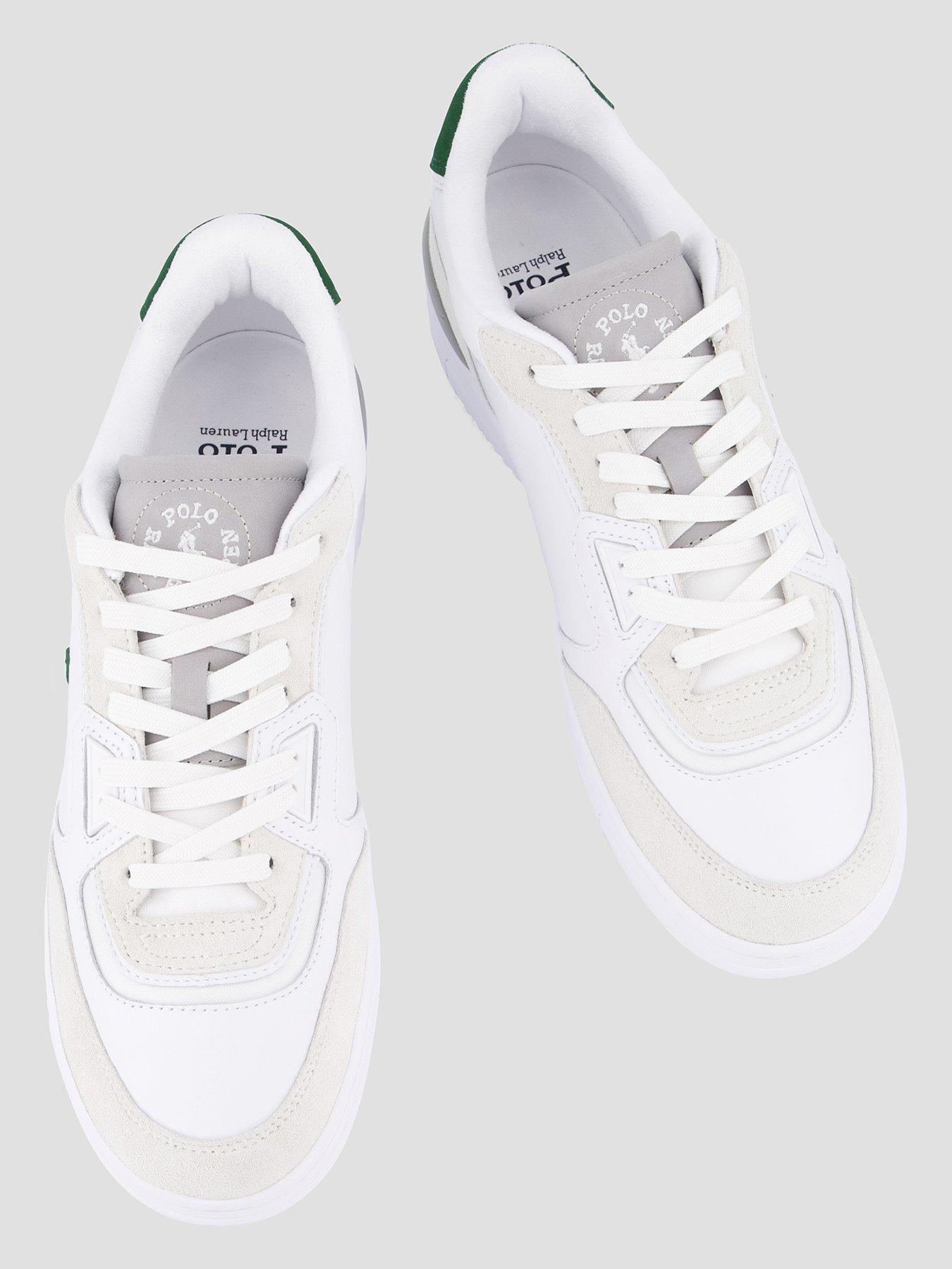 Image 3 of 7 of Polo Ralph Lauren Masters Court Leather Trainers - White