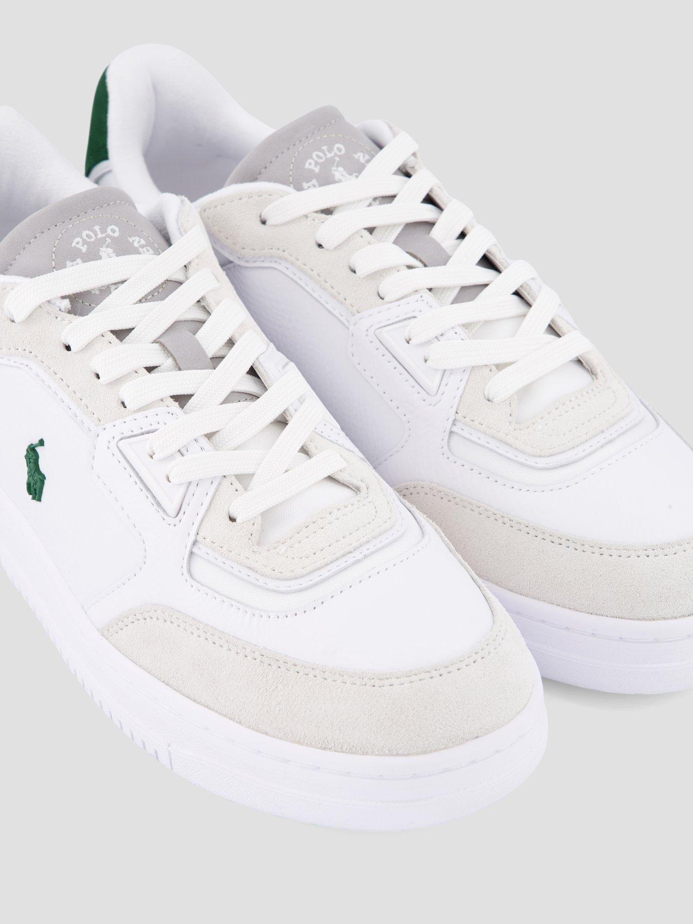 Image 5 of 7 of Polo Ralph Lauren Masters Court Leather Trainers - White