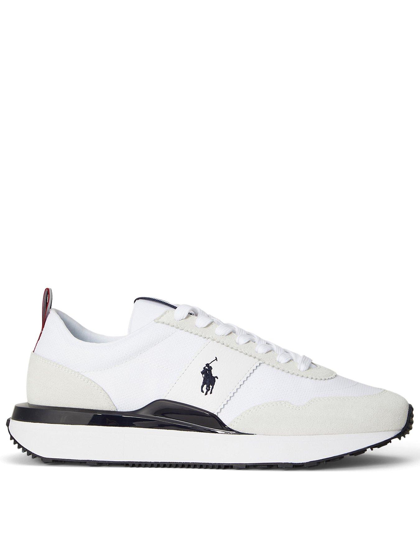 Polo Ralph Lauren Train 89 Suede/Nubuck/Nylon Sneakers - White
