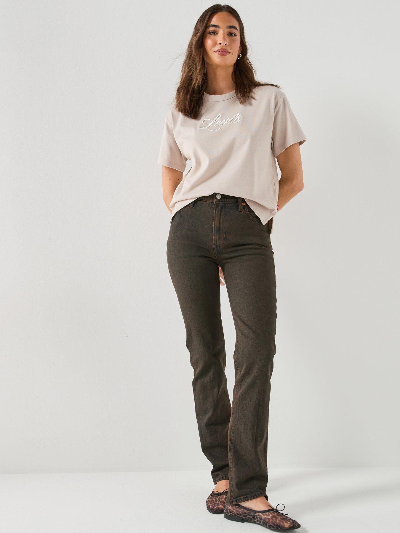 Image 3 of 6 of Levi's Ribcage Slim Jeans - Blue