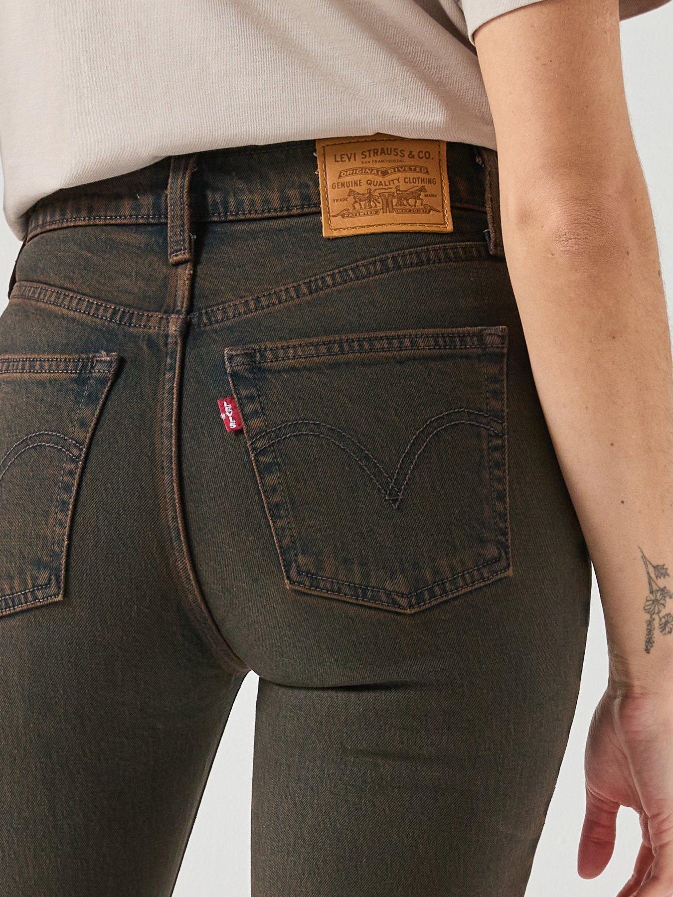 Image 4 of 6 of Levi's Ribcage Slim Jeans - Blue