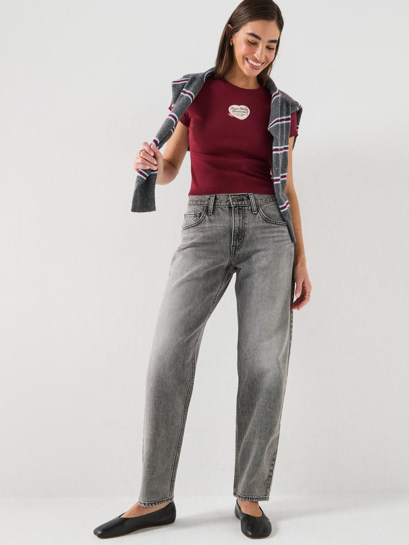 Image 3 of 6 of Levi's Graphic Essential Baby Tee - Warm Cabernet Red