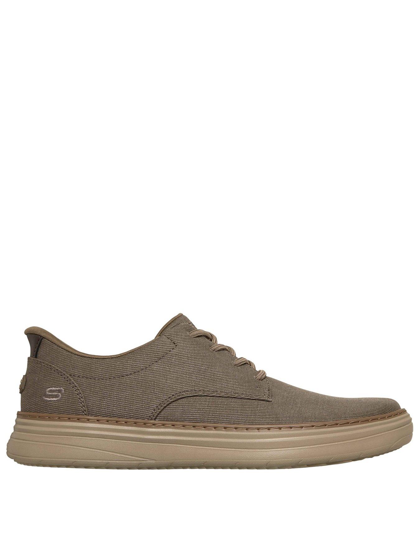 Skechers Hyland Justino Casual Lace-Up Shoe – Brown