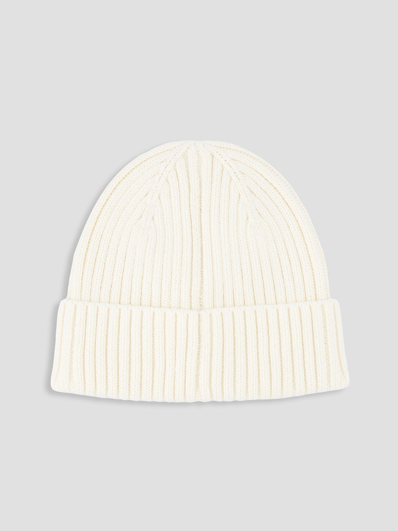 Image 2 of 4 of Levi's Rib Knit Sunset Beanie - White