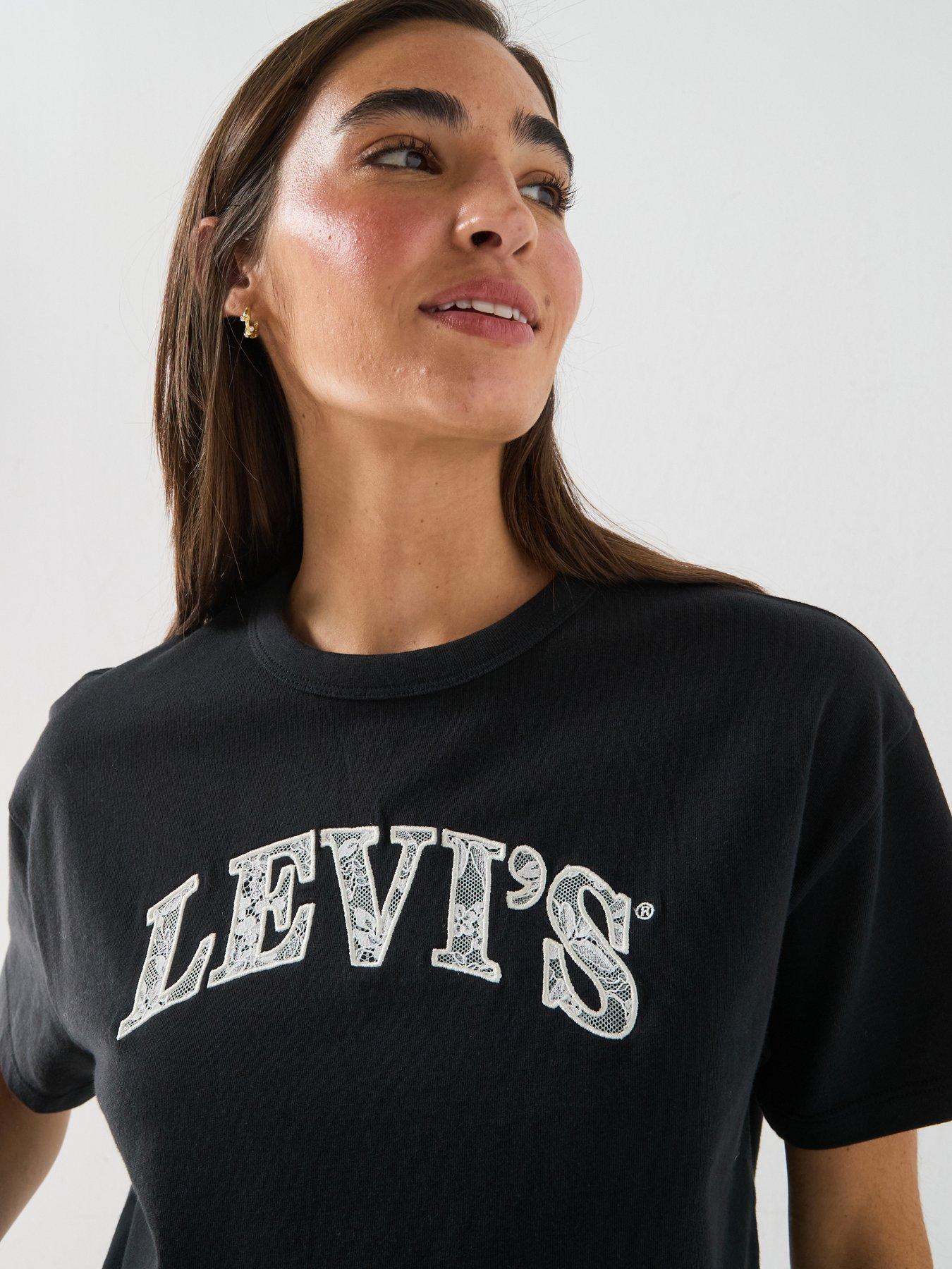 Image 4 of 5 of Levi's Lace Arch Logo Vintage T-Shirt - Anthracite