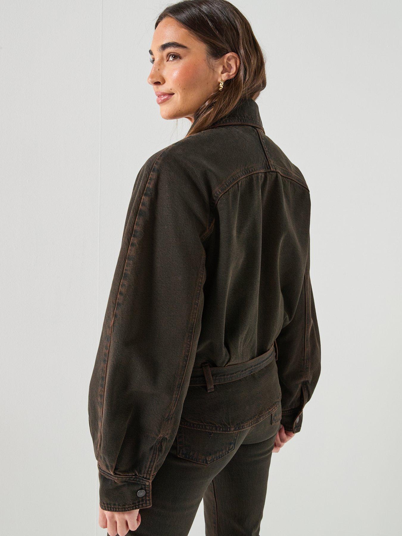 Image 2 of 6 of Levi's 80's Bomber Jacket - Brown