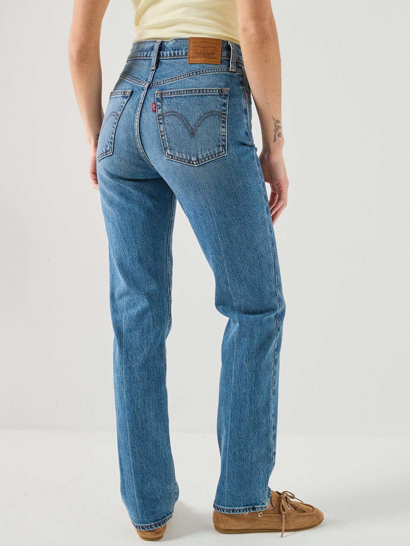 Image 2 of 6 of Levi's Ribcage Slim Fit Jeans - Sweet Noon