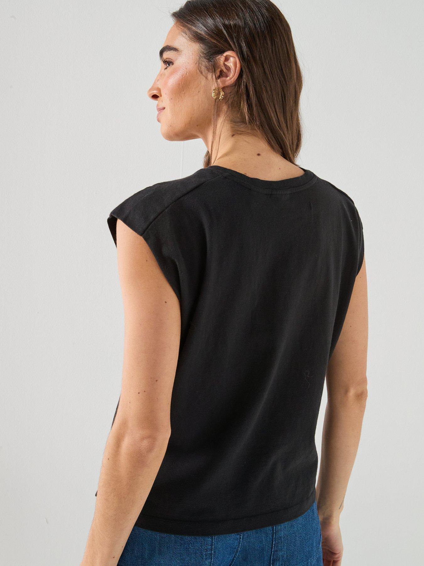 Image 2 of 6 of Levi's Round Neck Tank Top - Black