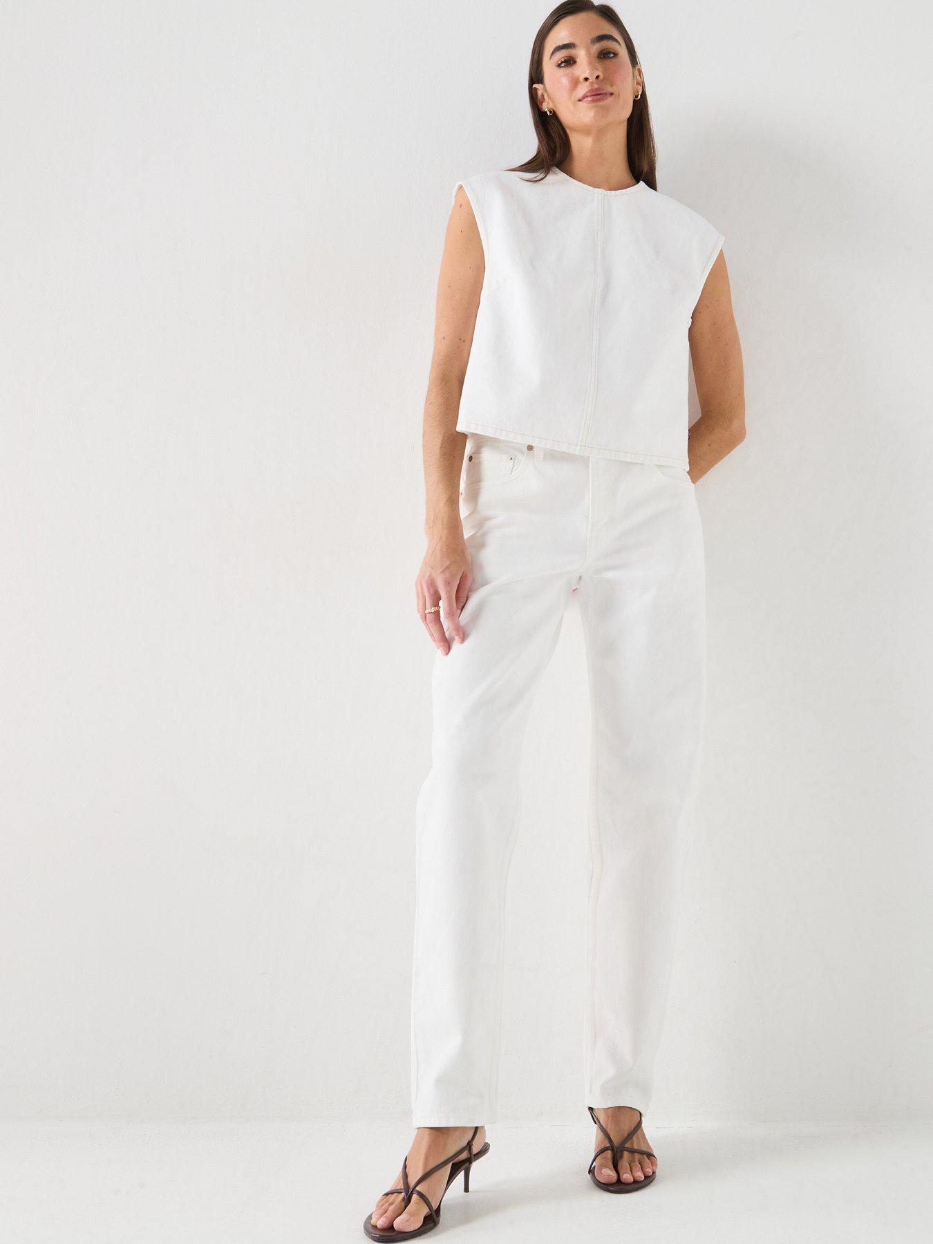 Image 3 of 5 of Levi's Denim Tee - White