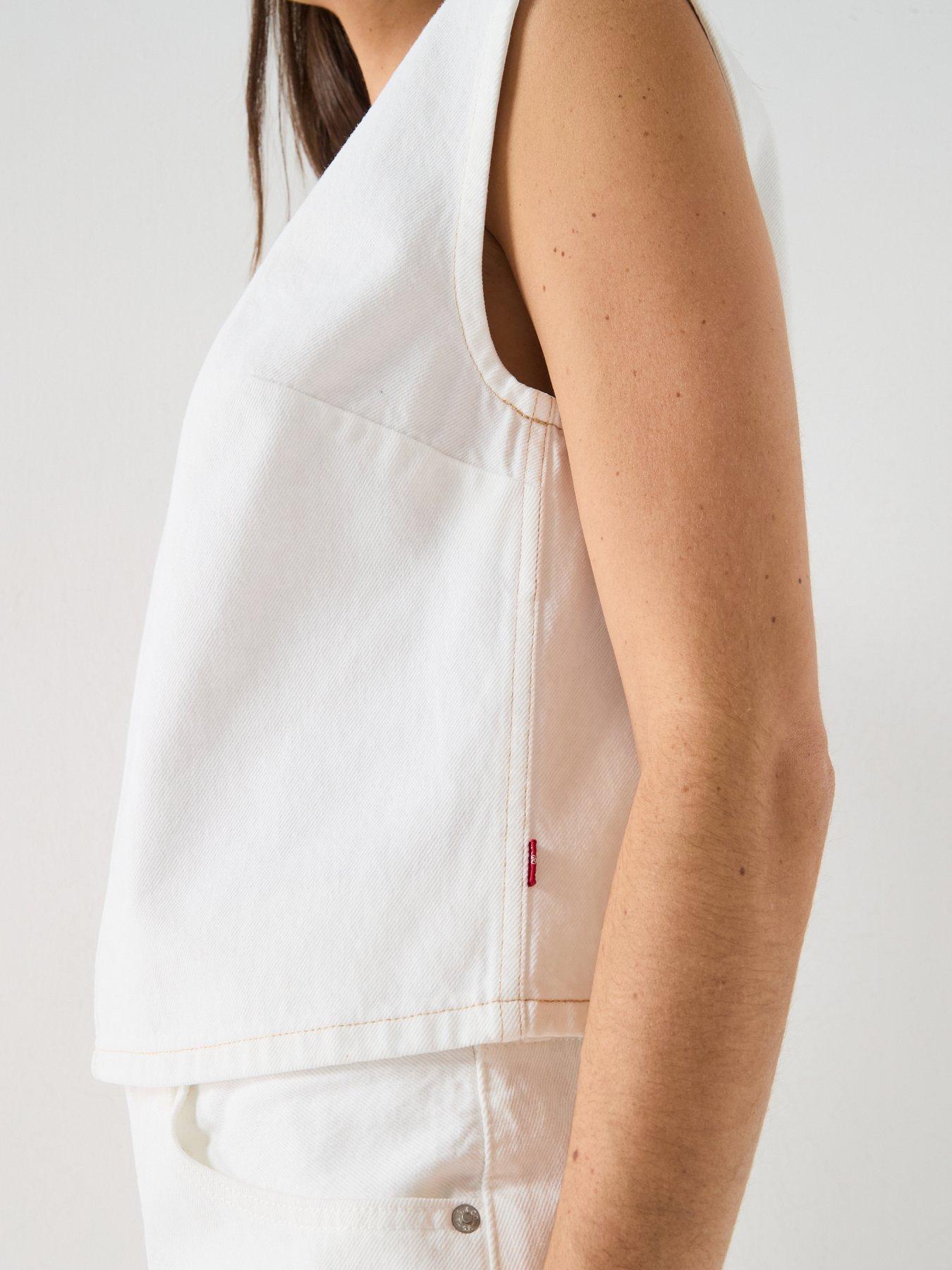 Image 4 of 5 of Levi's Denim Tee - White