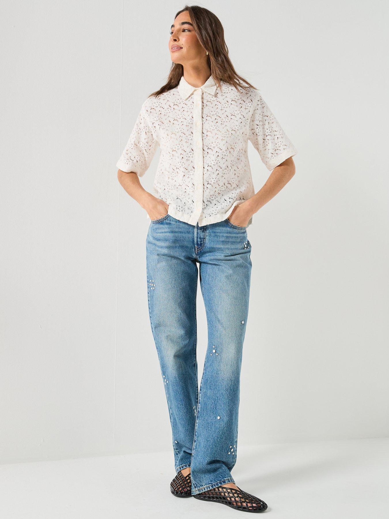 Image 5 of 6 of Levi's Harlie Ss Lace Shirt