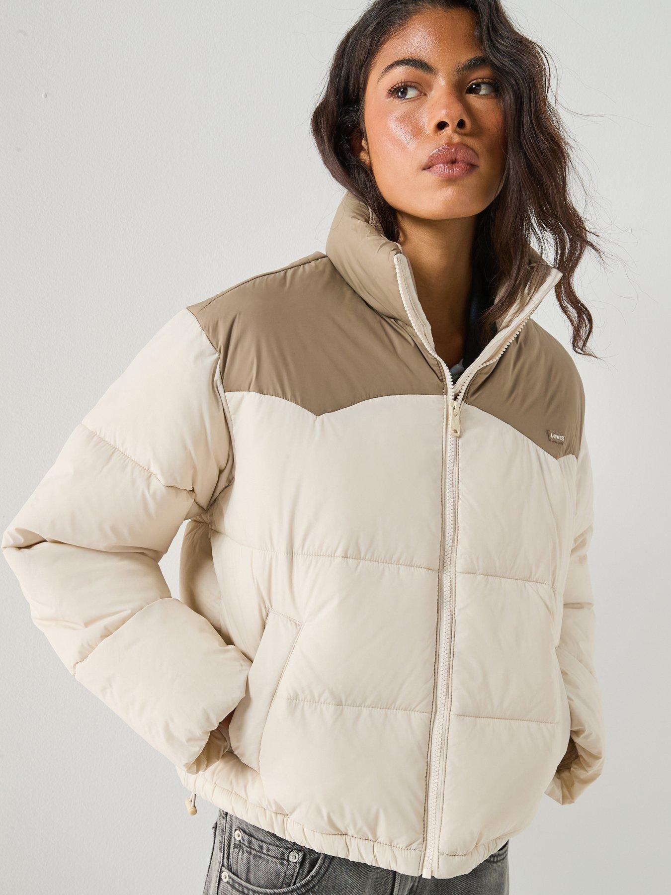 Image 1 of 6 of Levi's Palmer Puffer Jacket - Beige