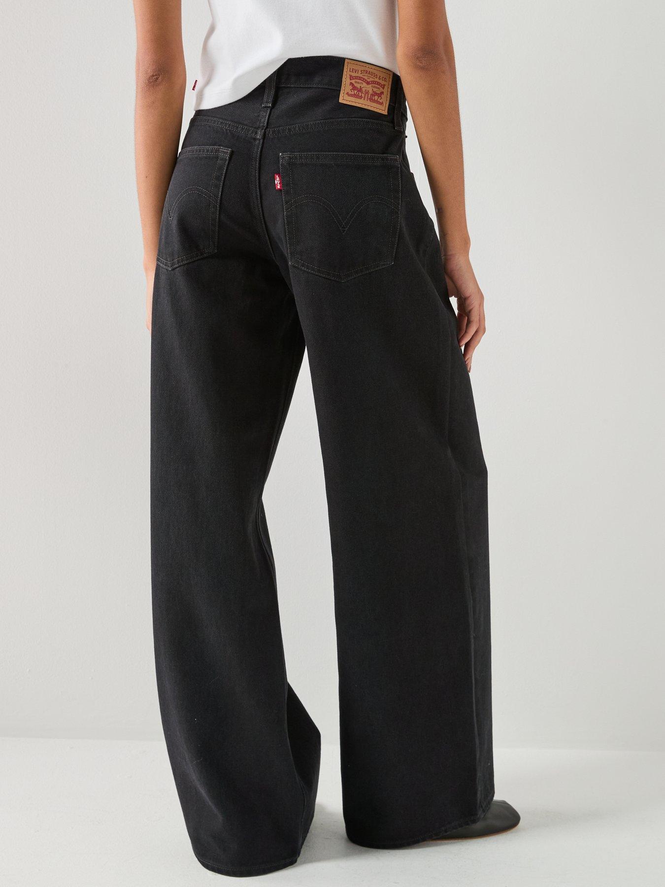 Image 2 of 6 of Levi's Womens&nbsp;Middy Wide Leg Jeans - Dark Blue