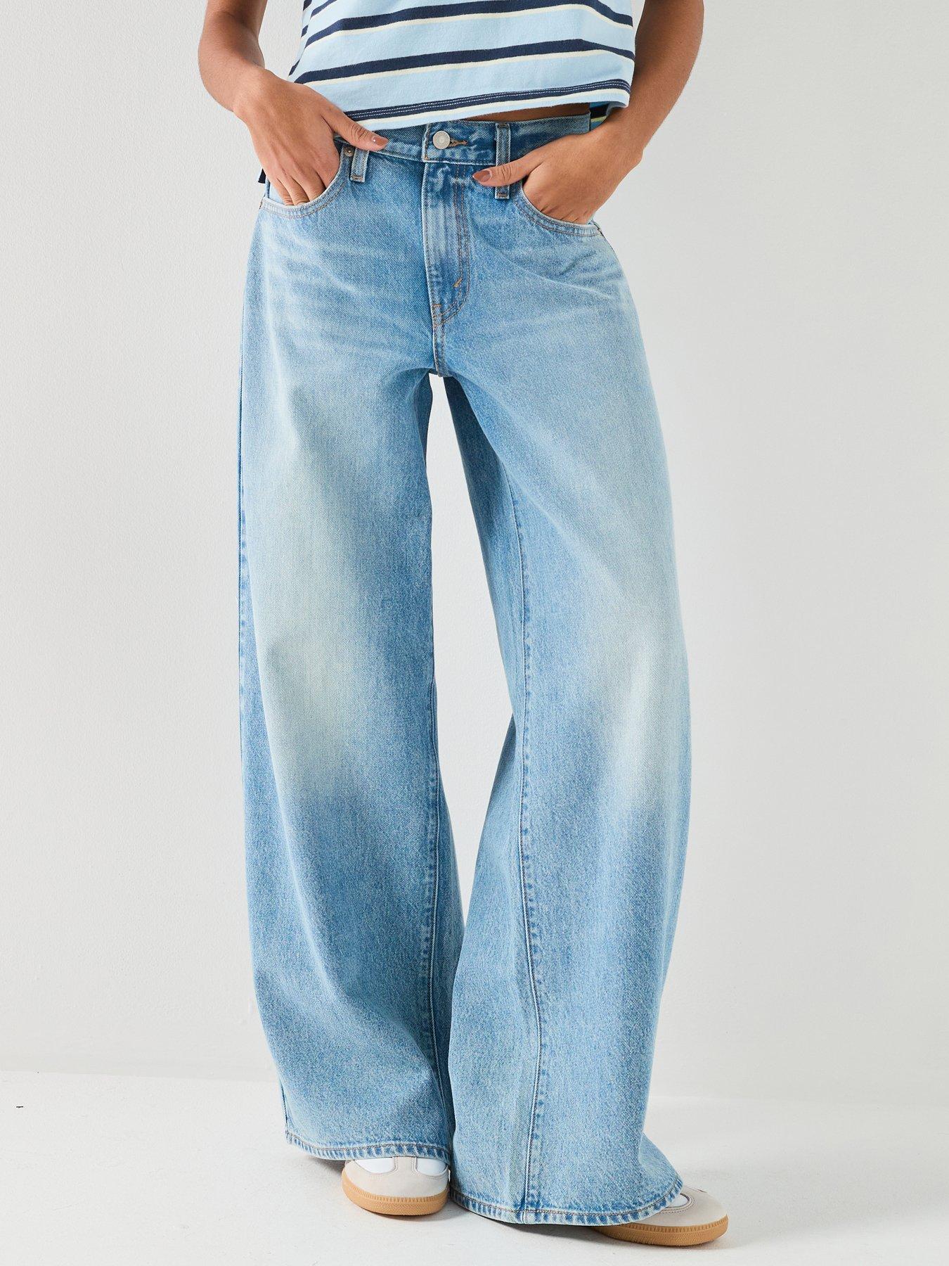 Levi's Middy Wide Leg Jeans - Pen And Paper