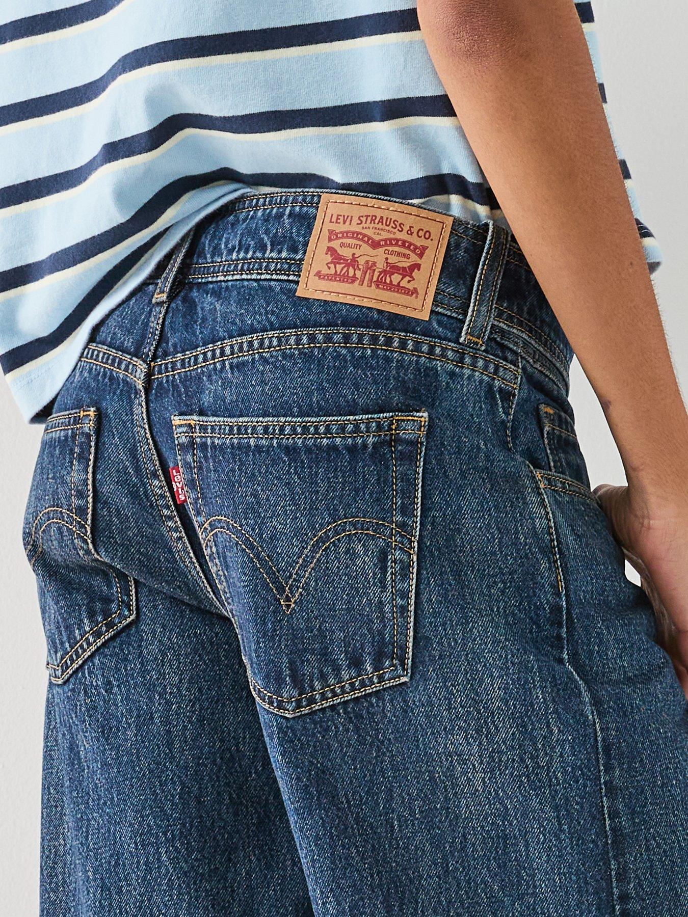 Image 5 of 6 of Levi's Belted Superlow Loose Jeans - Blue