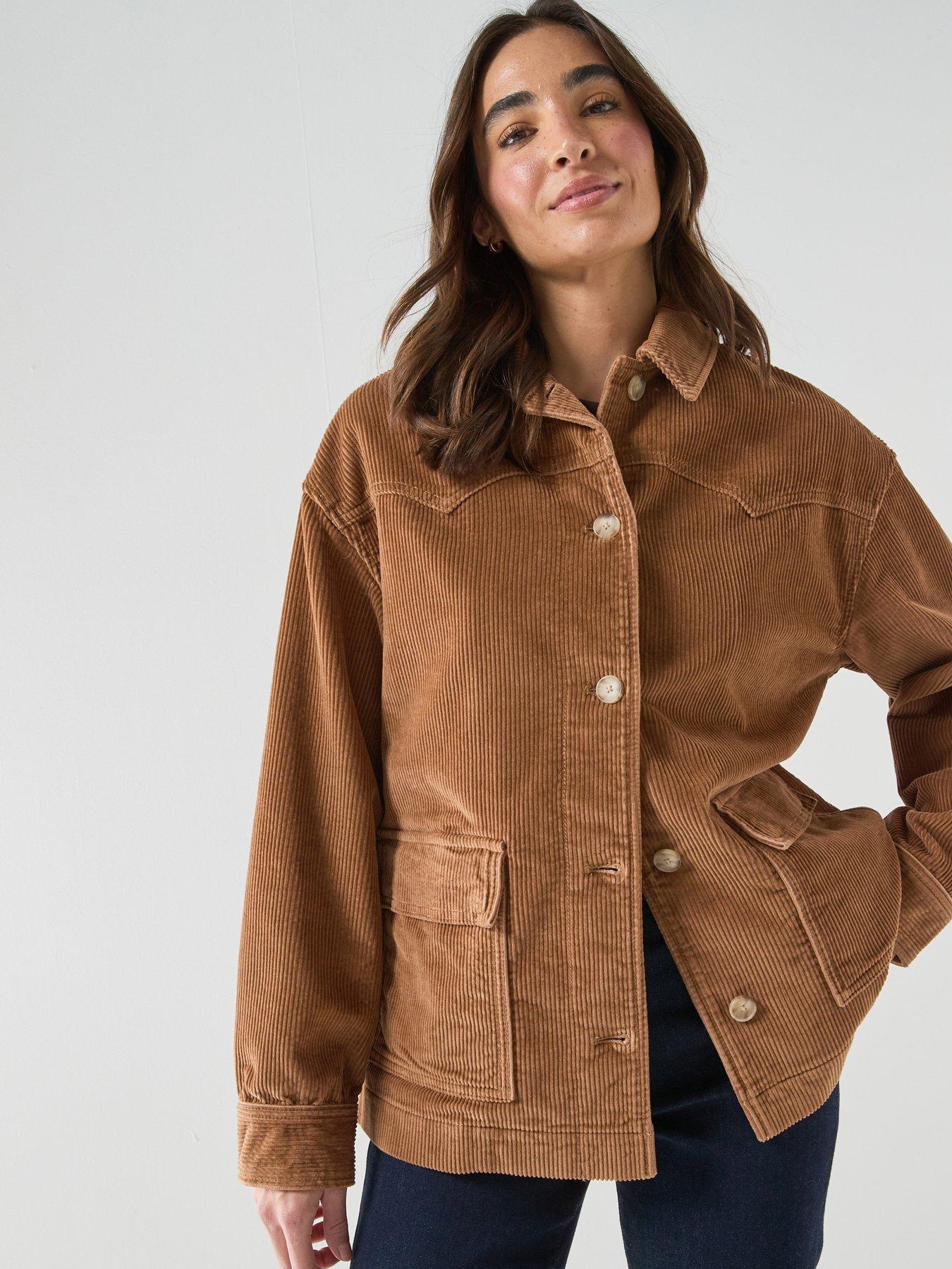 Image 1 of 6 of Levi's Demi Cord Shacket - Foxtrot Brown