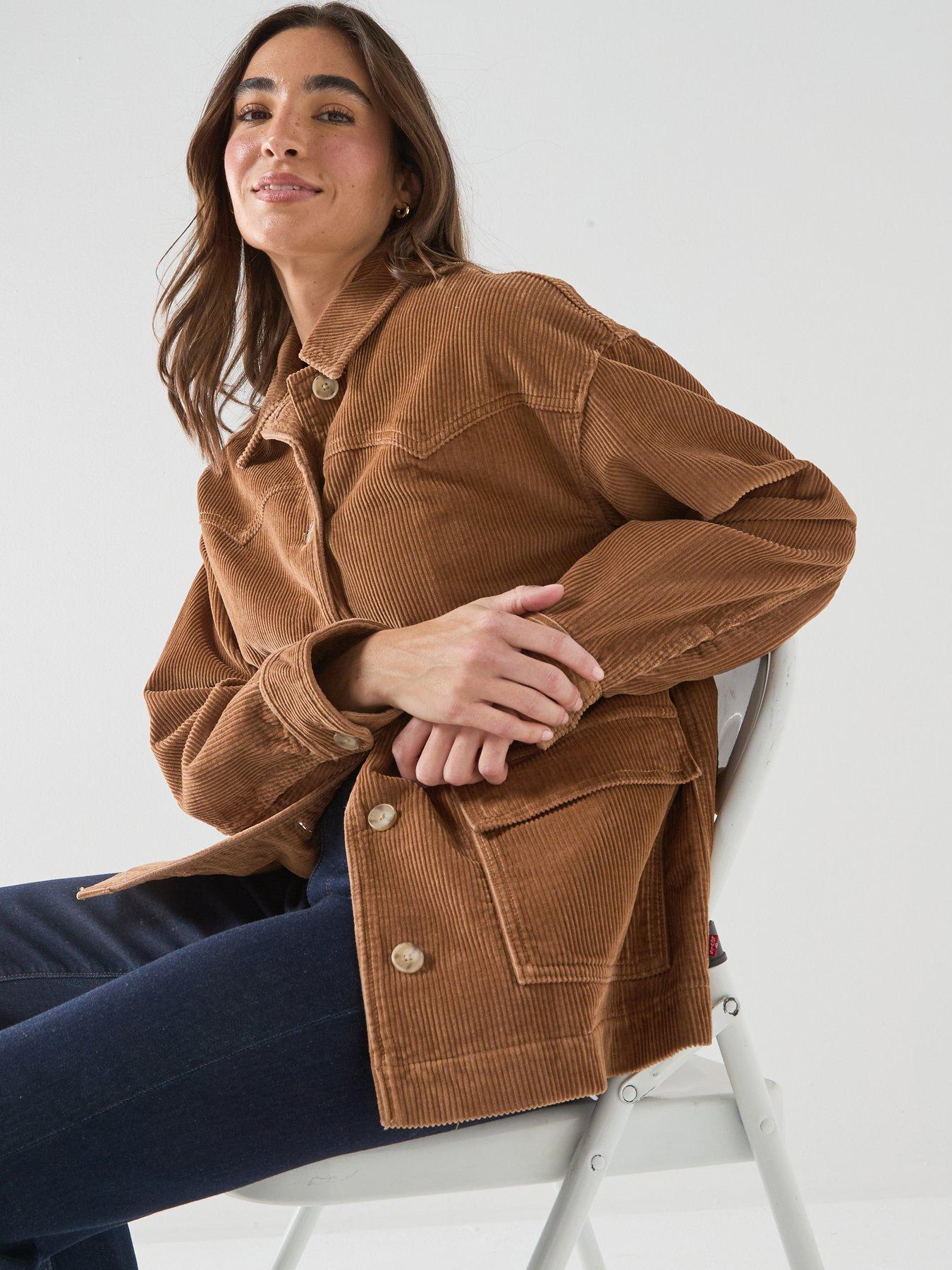 Image 4 of 6 of Levi's Demi Cord Shacket - Foxtrot Brown