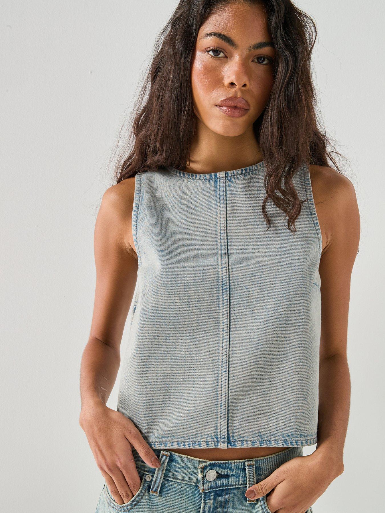Levi's Denim Shell Sleeveless Top - Blue