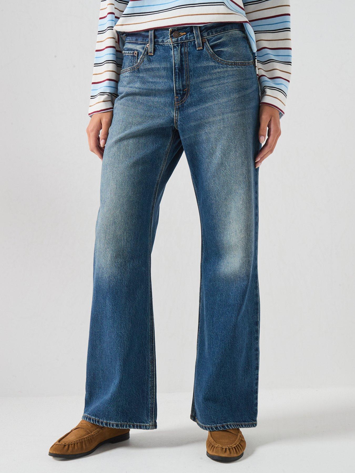 Image 1 of 6 of Levi's Wide Leg Jeans - Blue
