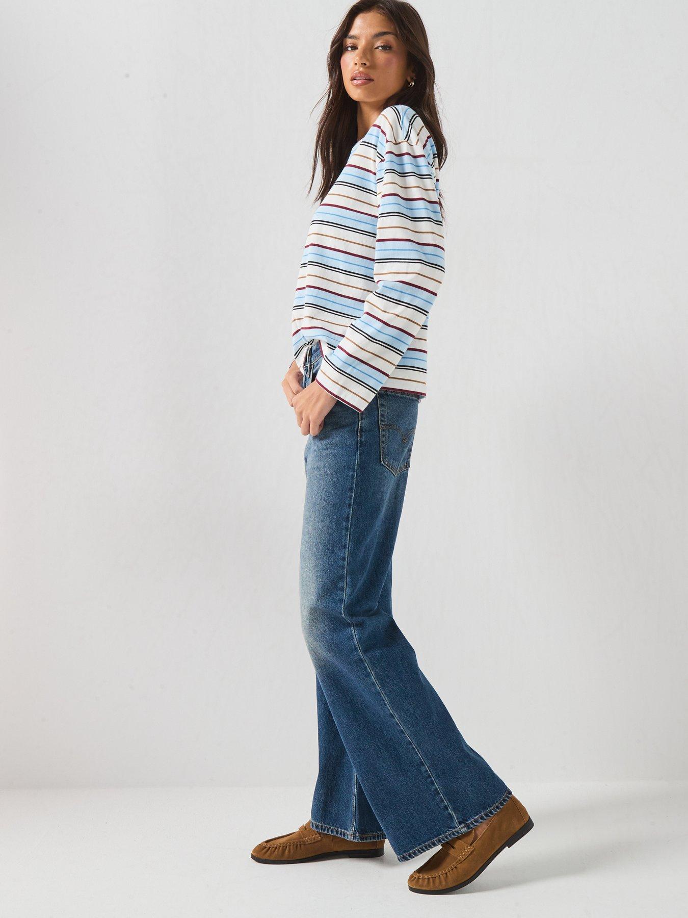 Image 3 of 6 of Levi's Wide Leg Jeans - Blue