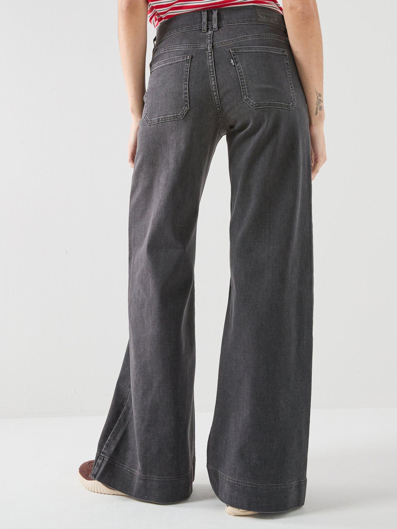 Levi's 318 Tailored Wide Leg Jeans - Grey