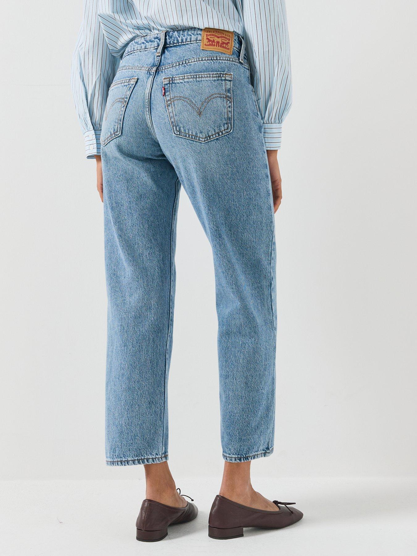 Image 2 of 6 of Levi's Womens Superlow Straight Fit Light Wash Jeans - Let Love In