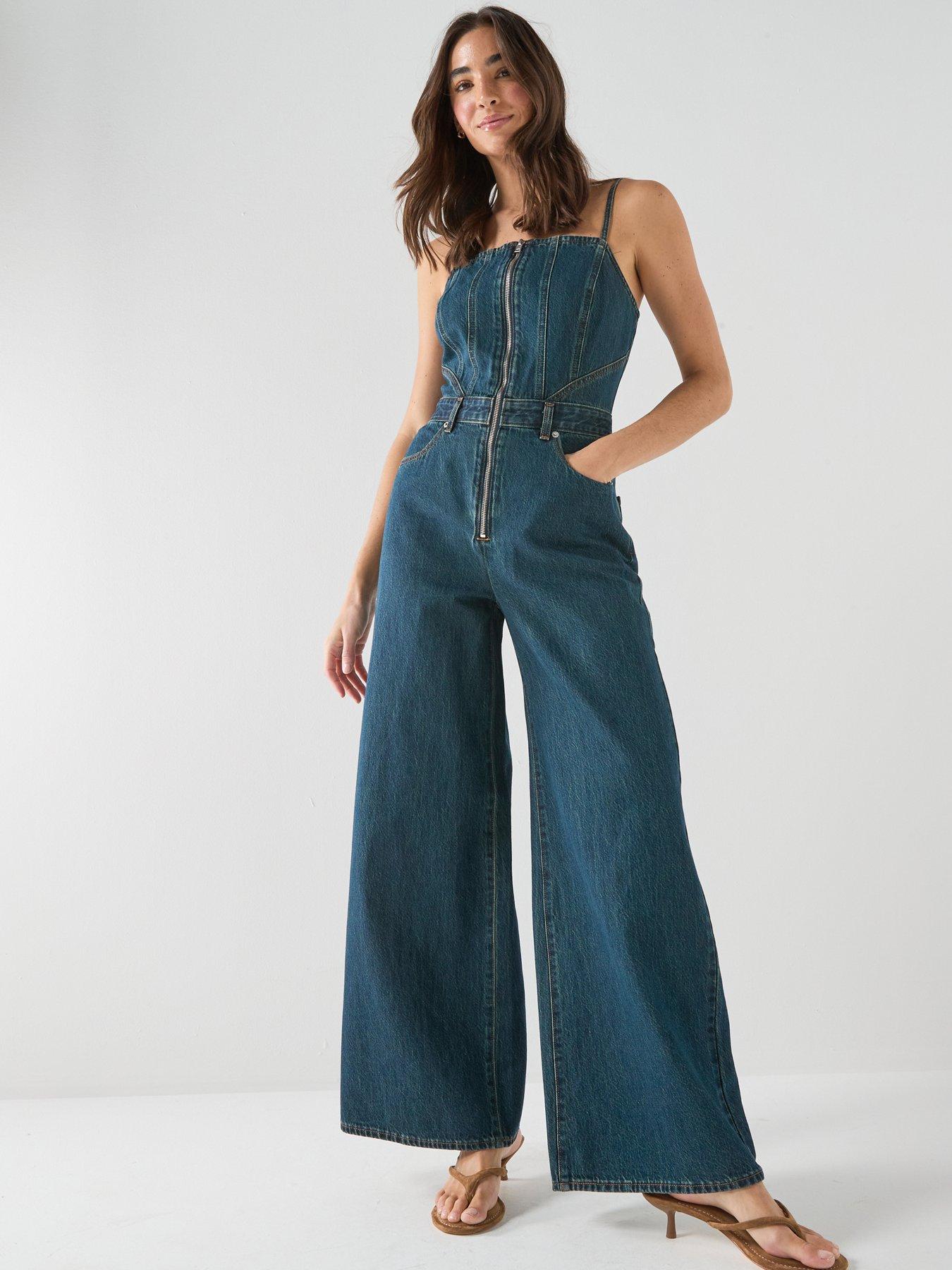 Levi's Seamed Jumpsuit - Blue