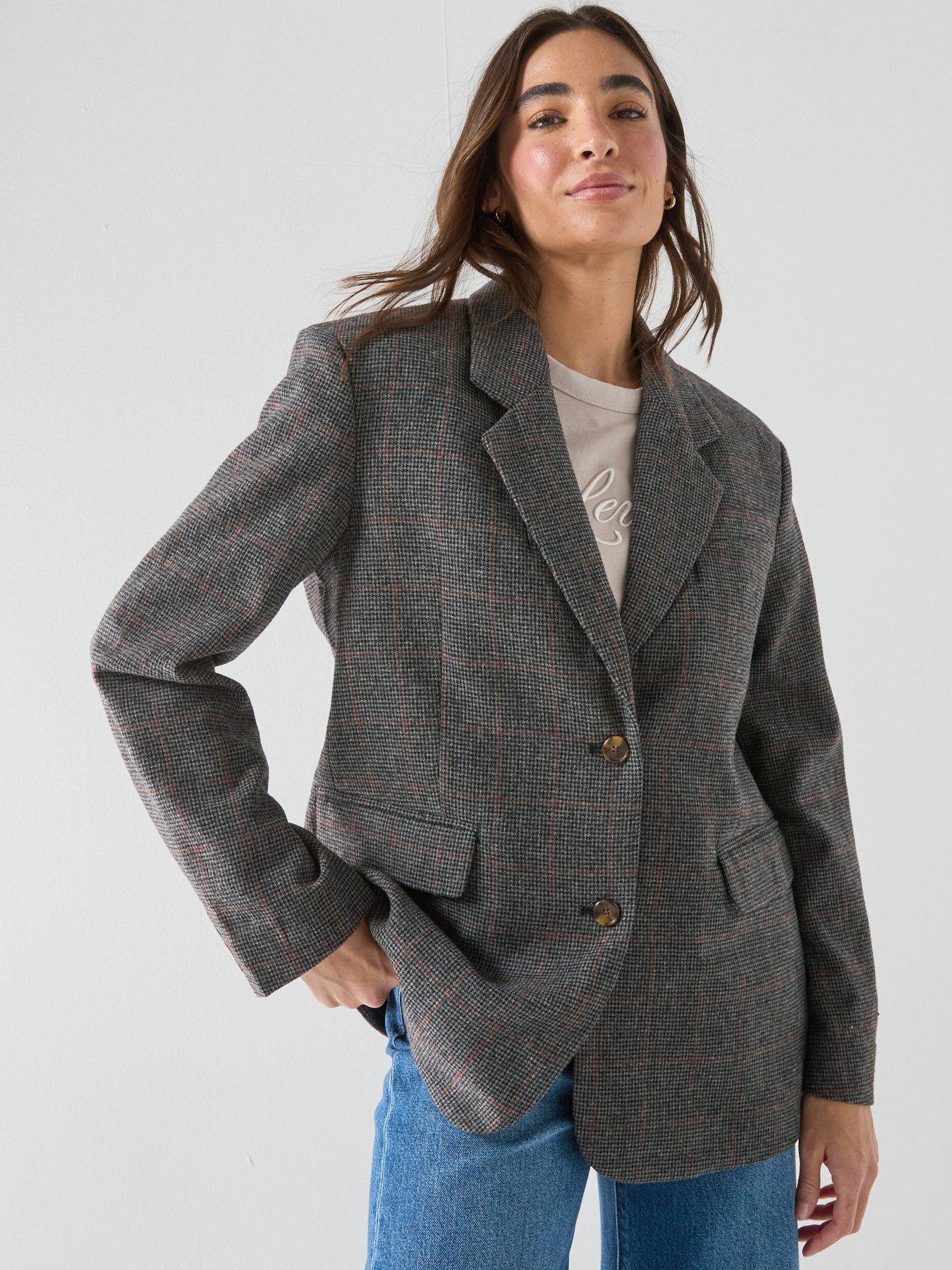 Levi's Luna Relaxed Fit Plaid Blazer - Luna Glen Plaid