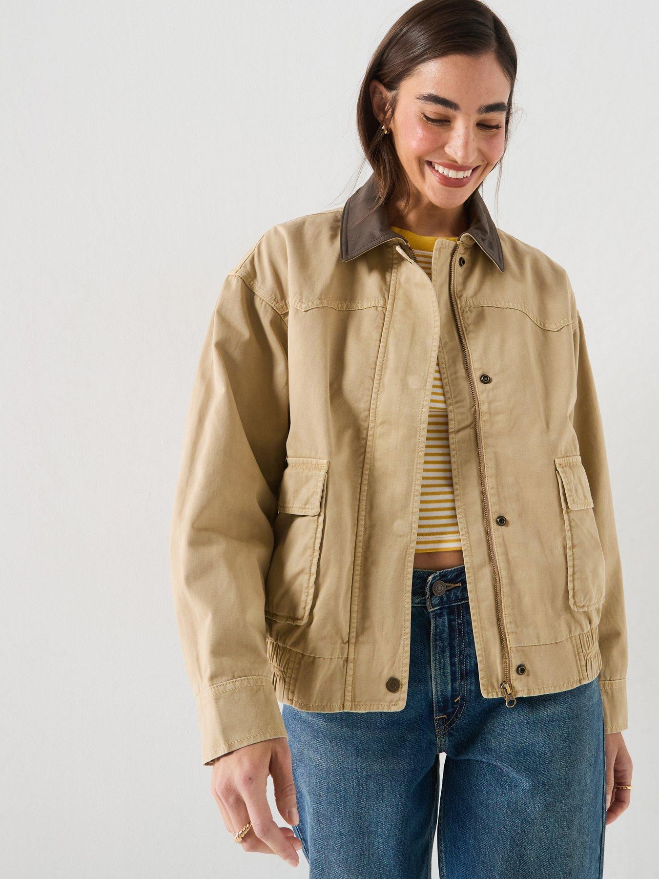 Image 1 of 6 of Levi's Winnie Western Barn Jacket - Beige