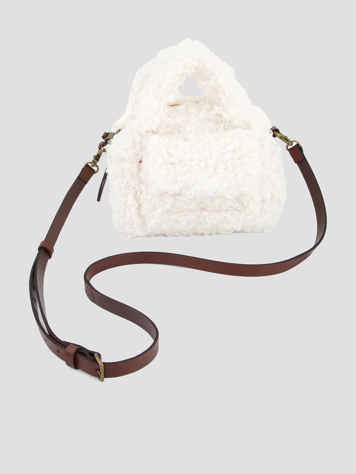 Image 1 of 6 of Levi's Small Blake Boucle Handbag - Egret