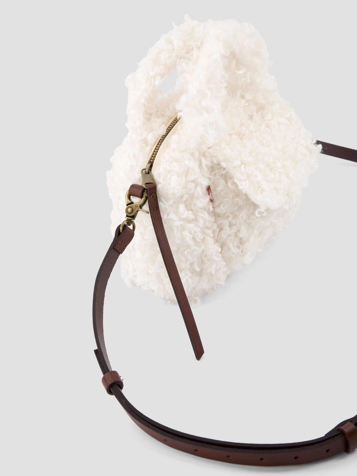 Image 4 of 6 of Levi's Small Blake Boucle Handbag - Egret