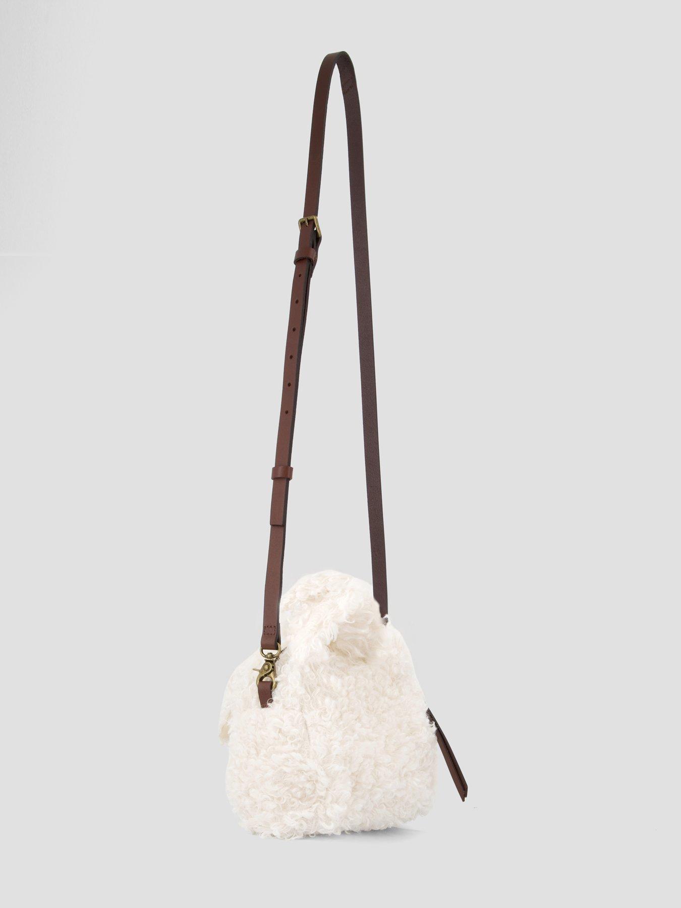 Image 6 of 6 of Levi's Small Blake Boucle Handbag - Egret