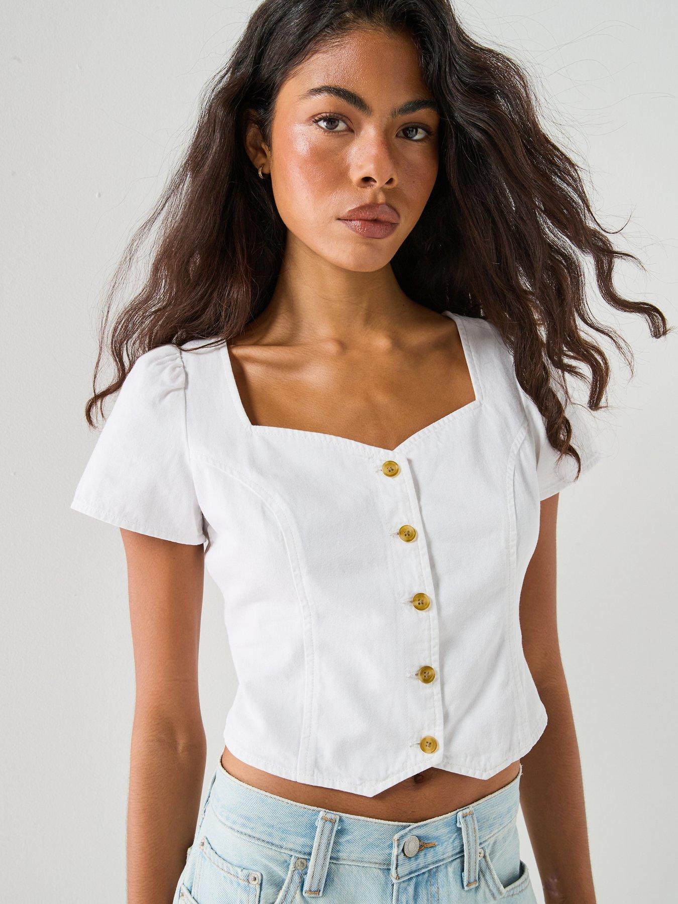 Image 5 of 6 of Levi's Miette Ss Denim Top