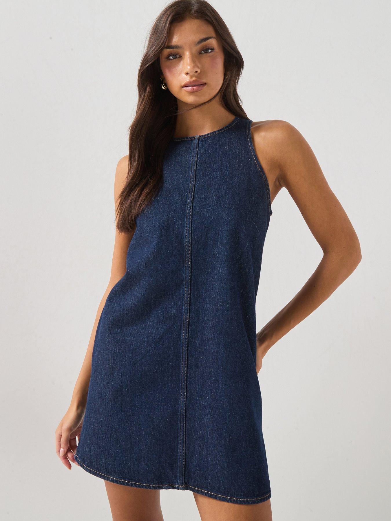 Levi's 90S Shift Mini Dress - Shaded View - Blue