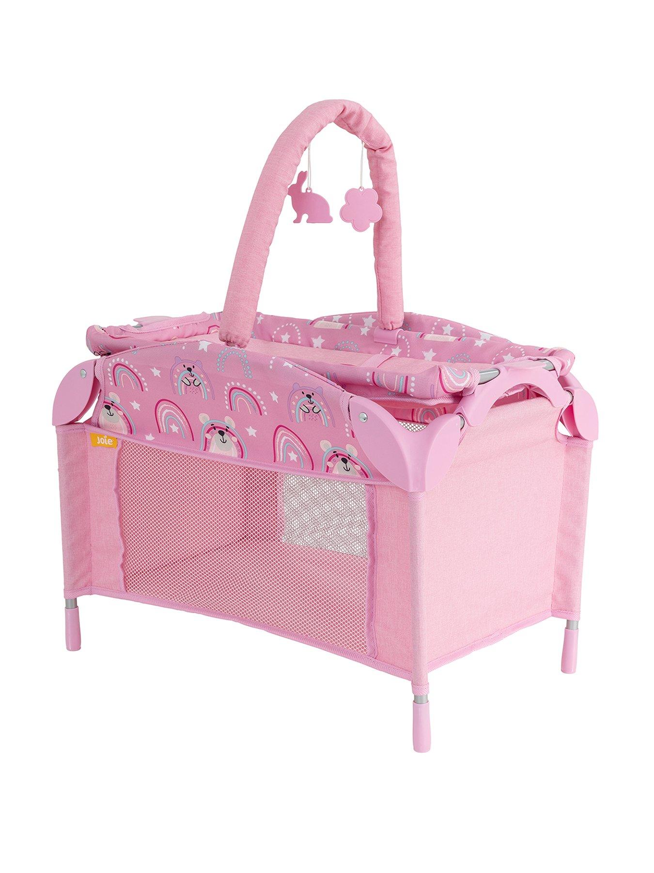 Image 1 of 5 of Joie Sleep And Dream Doll Cot - Pink & Lilac