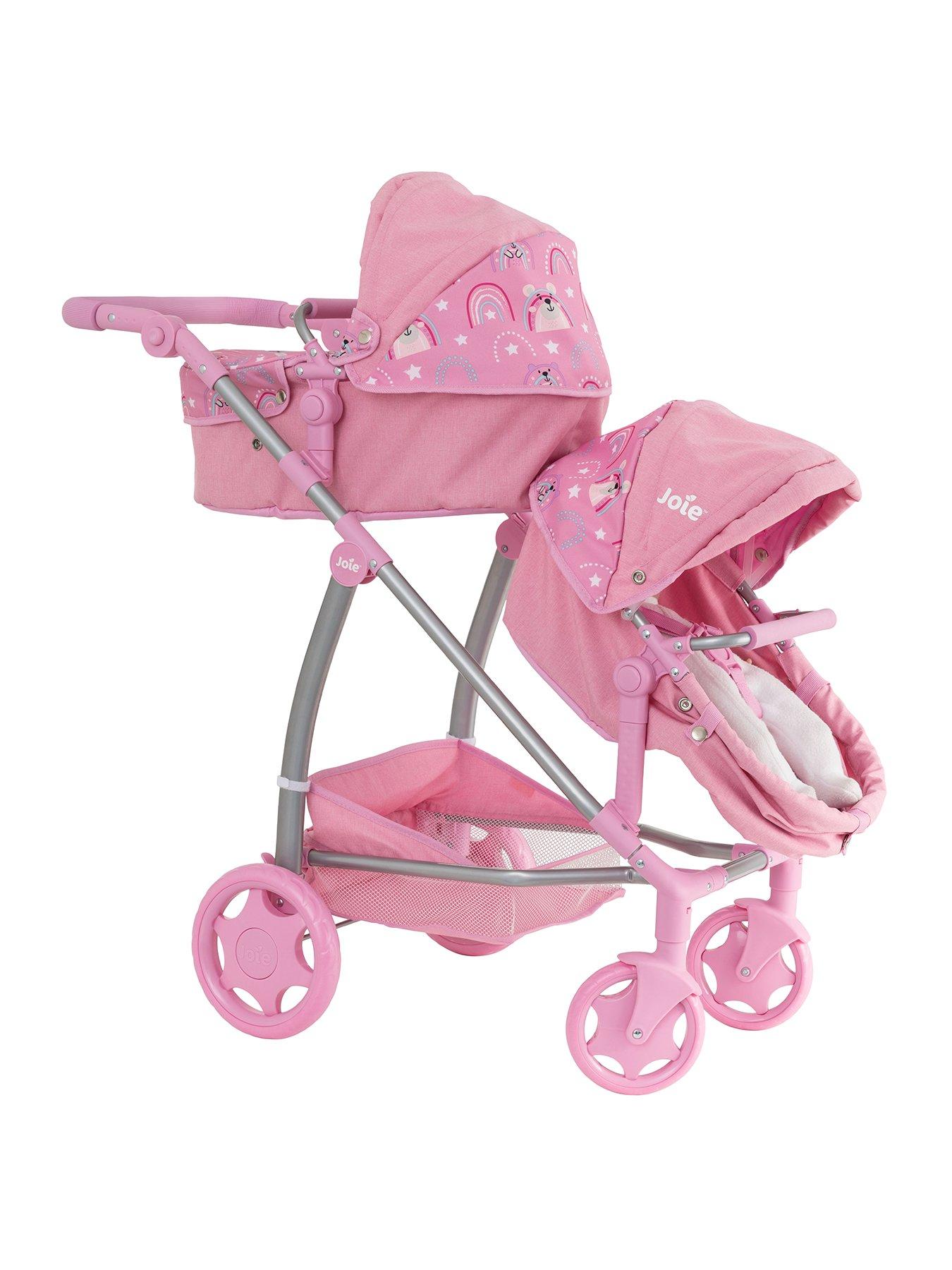Image 1 of 5 of Joie Jr Evalite Twin Doll Pushchair - Pink & Lilac