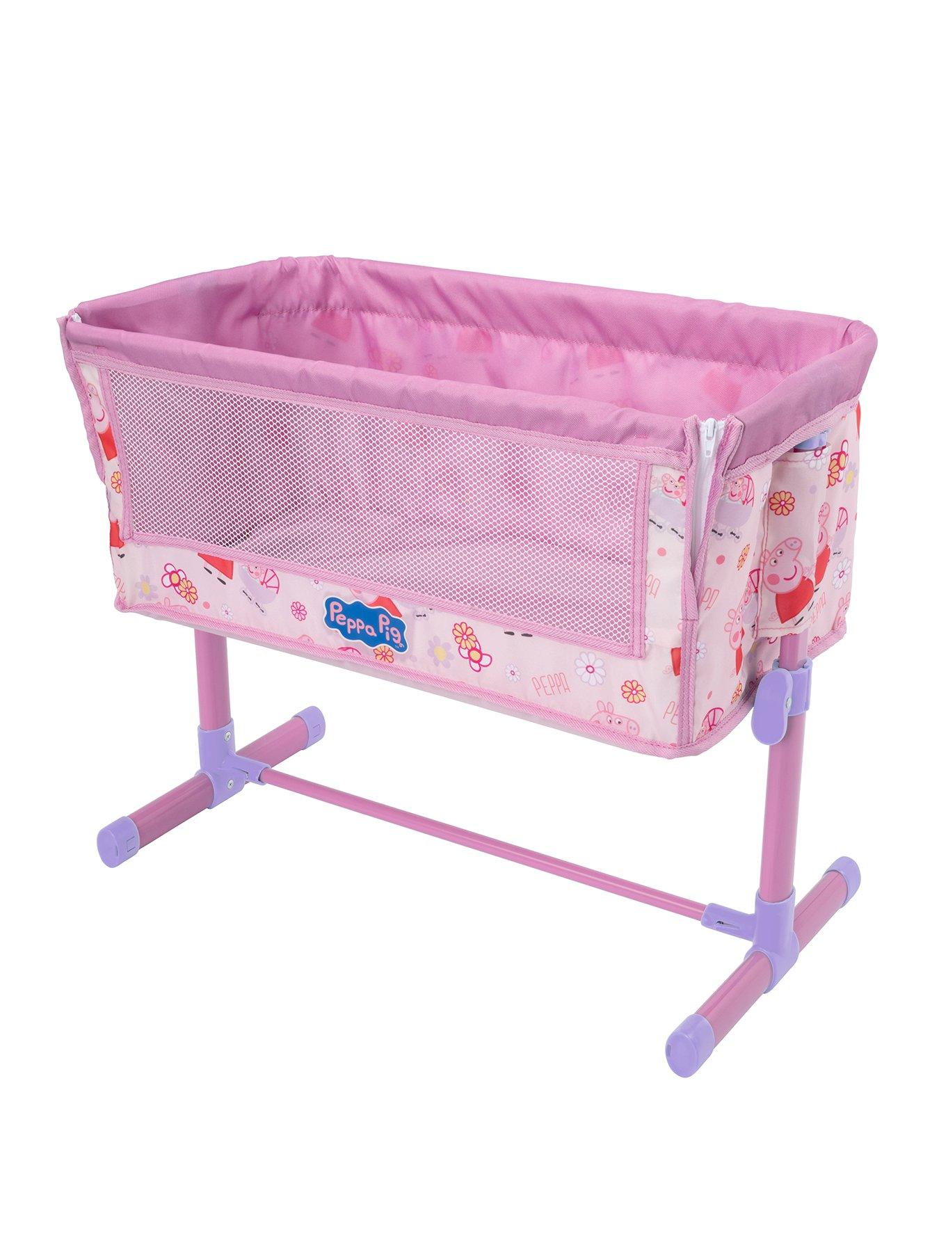 Image 1 of 3 of Peppa Pig Peppa Pig Baby Evie's Beside Me Doll Cot