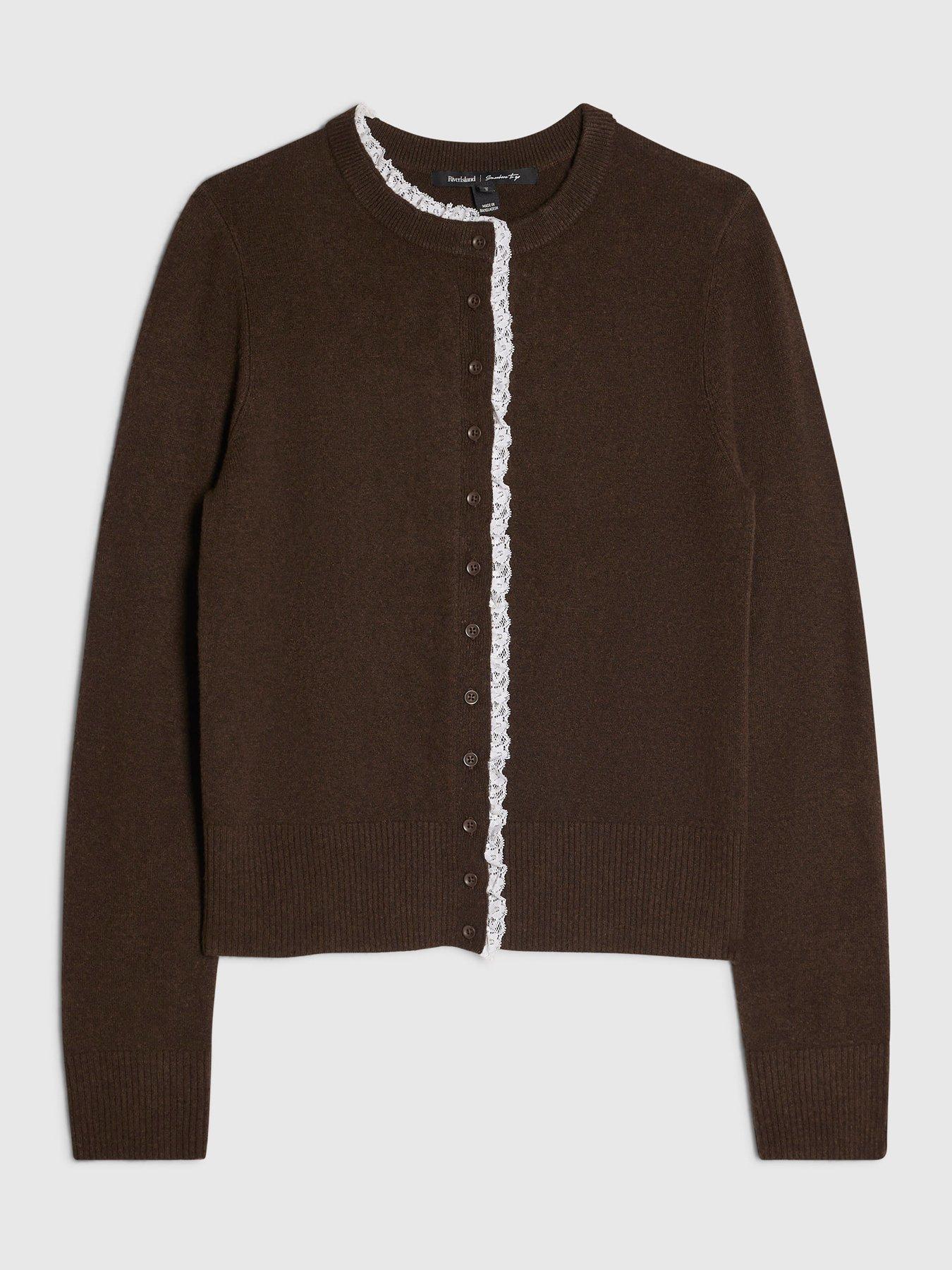 Image 7 of 7 of River Island Frill Ls Button Up Cardi
