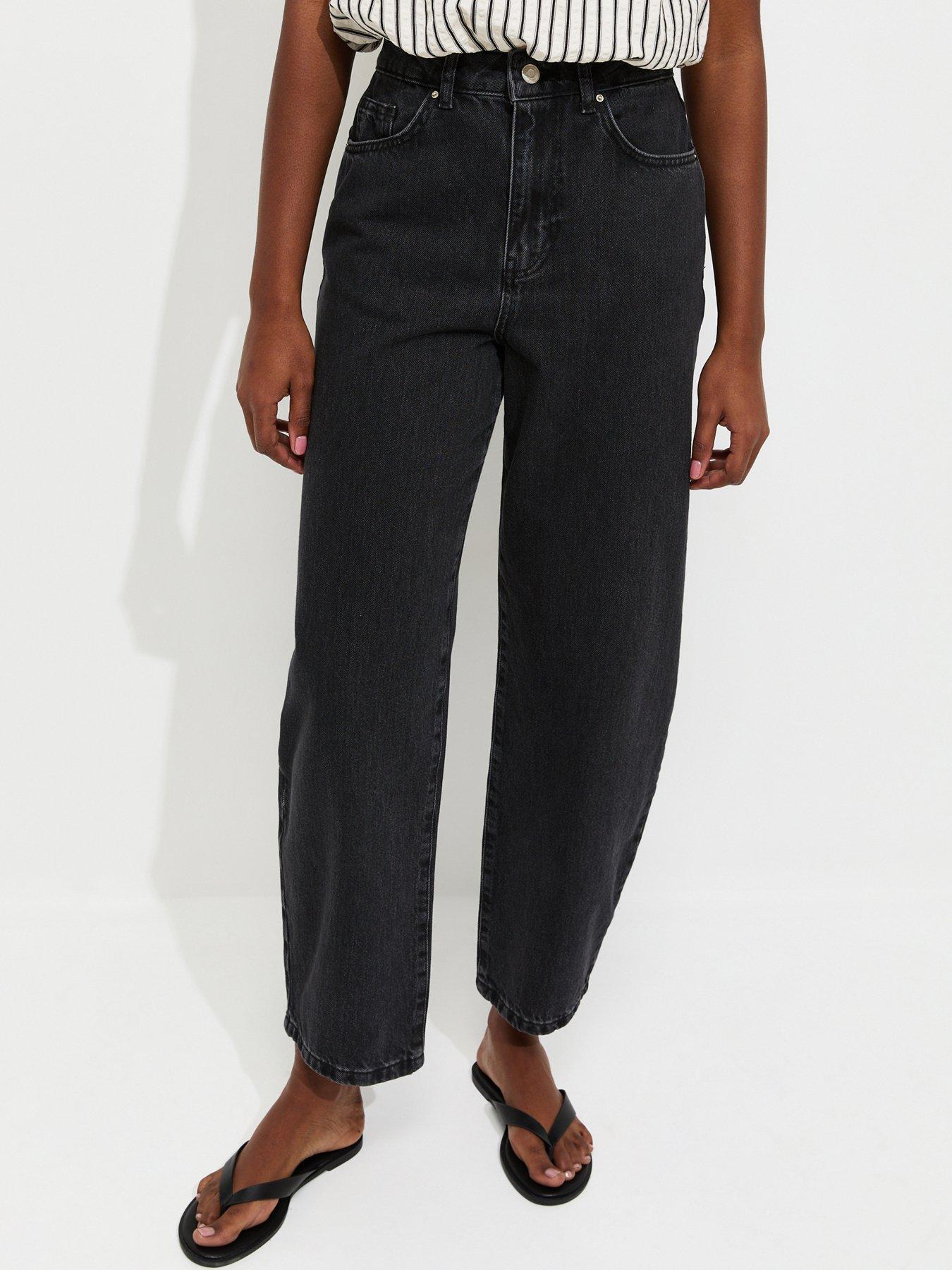 New Look Barrel Leg Jeans - Black