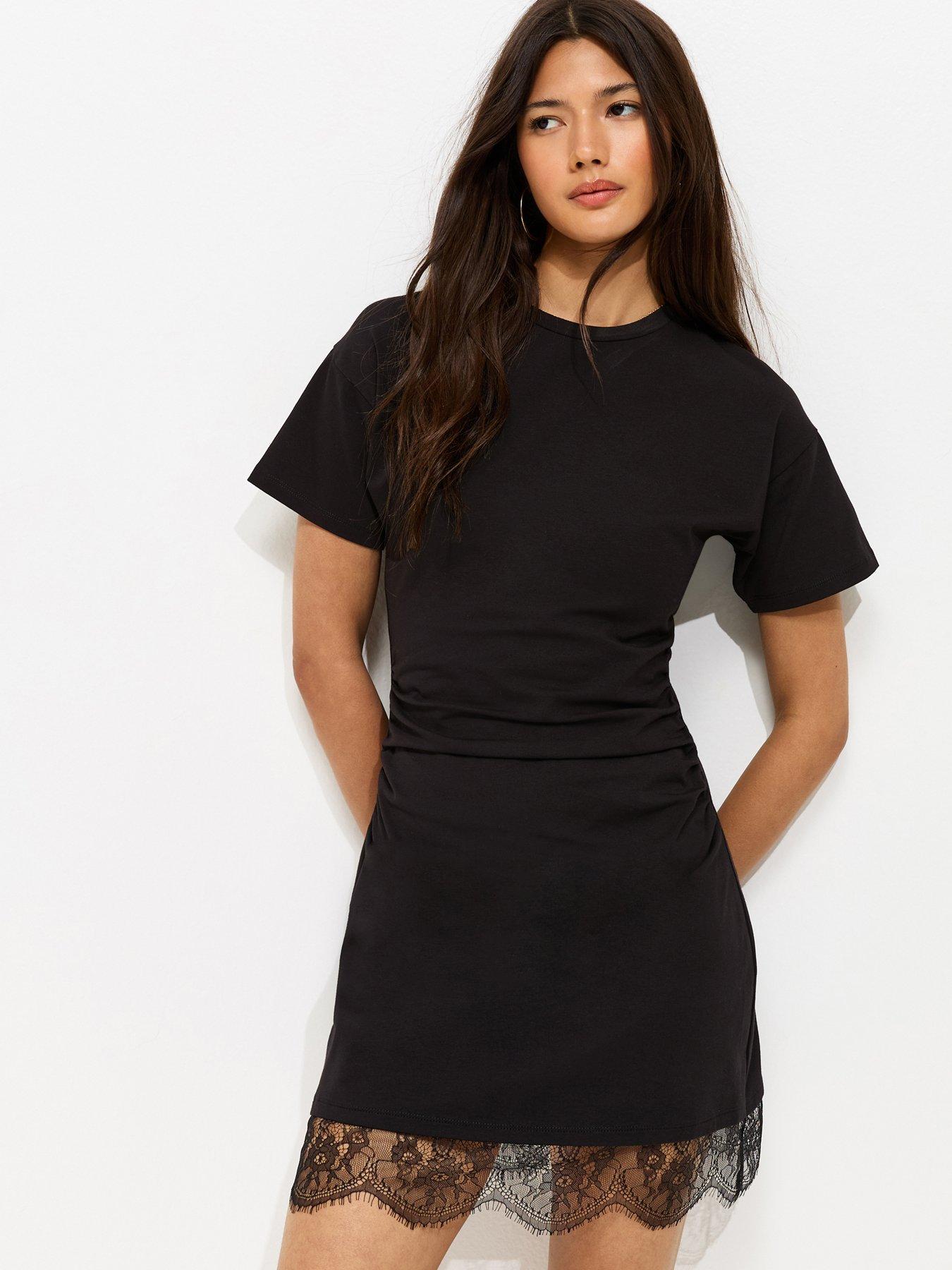white mini dress square neck French Connection Women's Square Neck Whisper Cap Sleeve Shift Mini Dress - Summer White main image 0