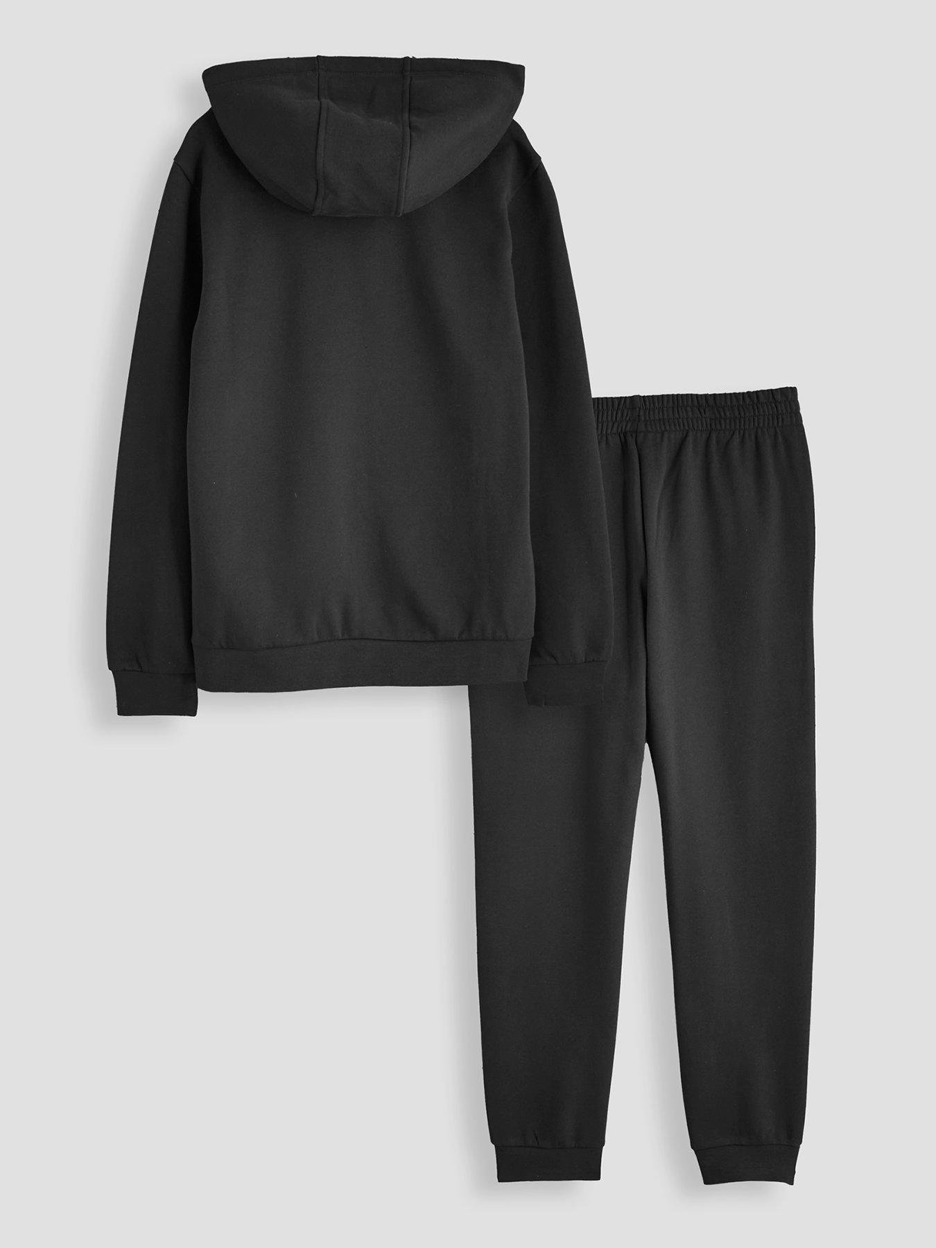 Image 2 of 5 of EA7 Emporio Armani Boys Train Core Id Hooded Tracksuit - Black