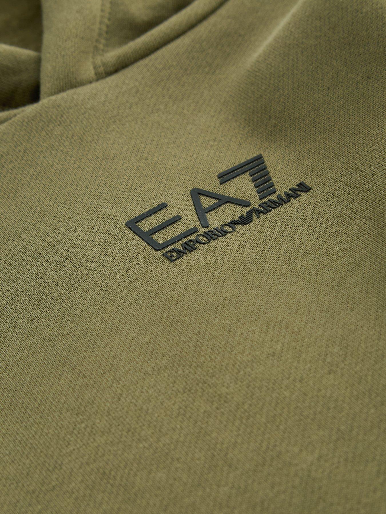 Image 4 of 5 of EA7 Emporio Armani Boys Train Core Id Hooded Tracksuit - Khaki
