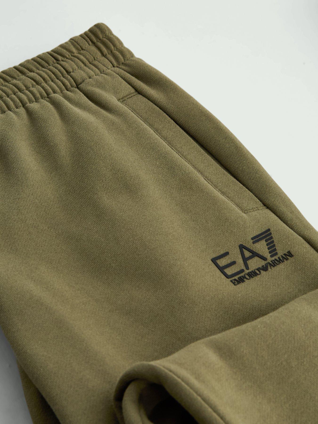 Image 5 of 5 of EA7 Emporio Armani Boys Train Core Id Hooded Tracksuit - Khaki