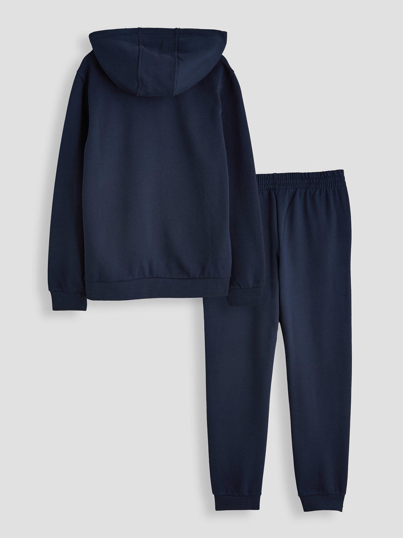 Image 2 of 5 of EA7 Emporio Armani Boys Train Core Id Hooded Tracksuit - Navy