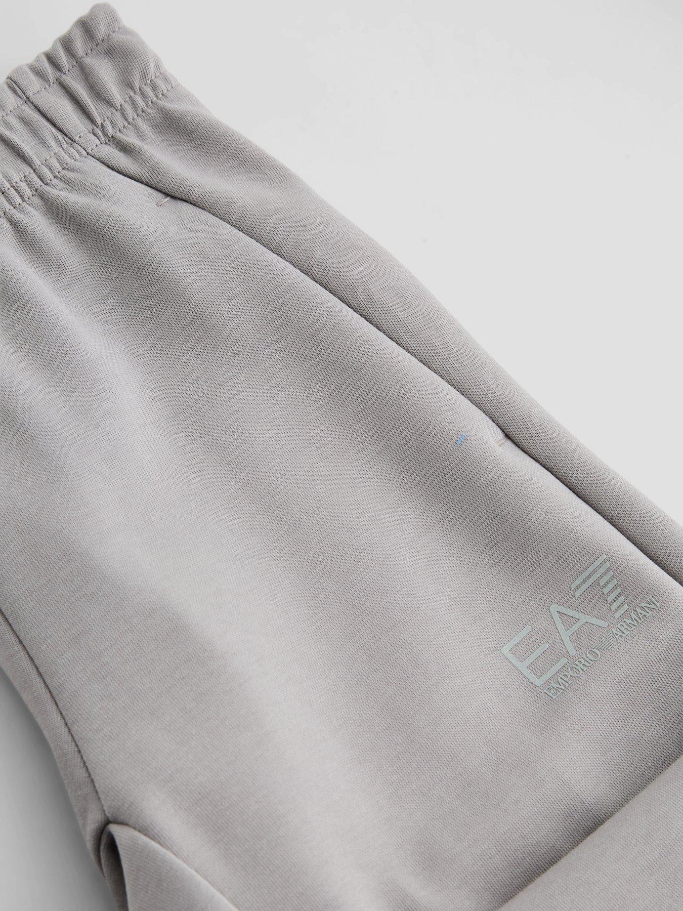 Image 5 of 5 of EA7 Emporio Armani Boys Natural Ventus 7 Hooded Tracksuit - Grey